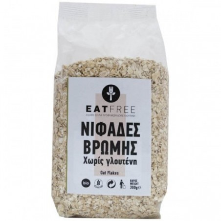 Βιολογικές Νιφάδες Βρώμης Χωρίς Γλουτένη 300 γρ Bio Eat Free 2,50 €